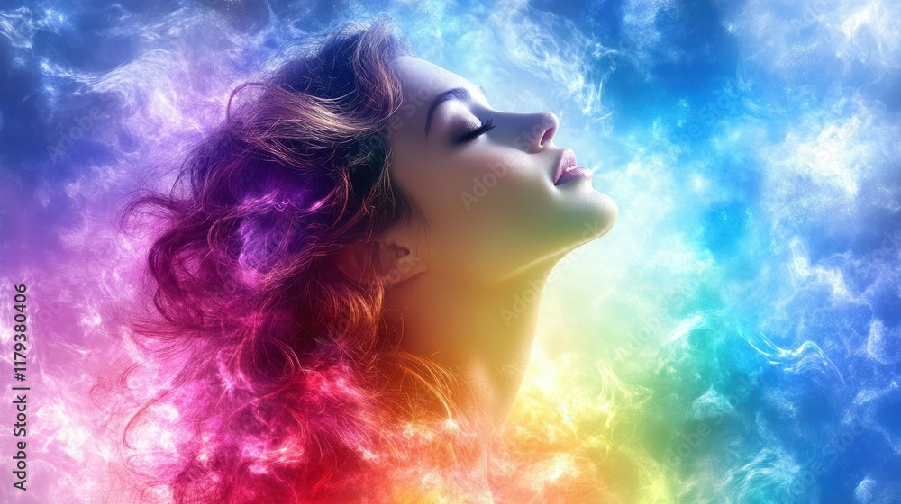 A person embracing their spiritual journey, their search for meaning and purpose enriching their life A person embracing their spiritual journey, their search for meaning and purpose enriching their life
