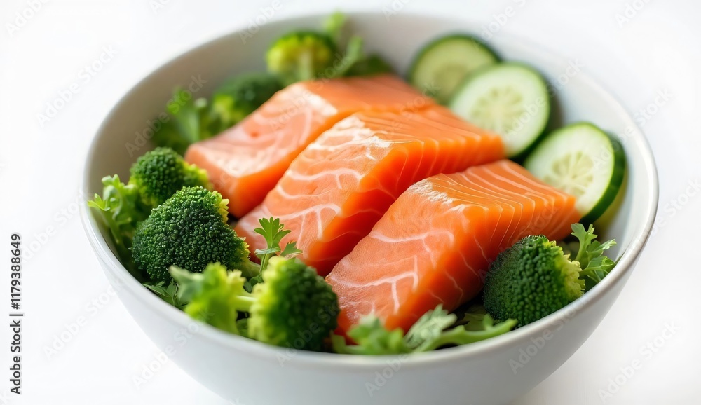 Salmon, Cucumber and Broccoli Salad Salmon, Cucumber and Broccoli Salad
