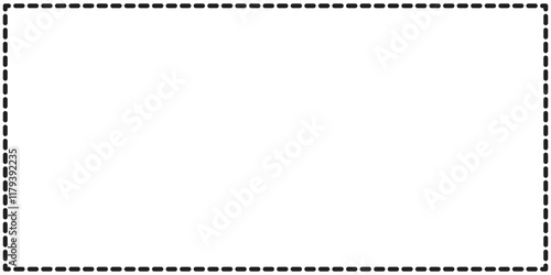 Rectangle with dashed line illustration