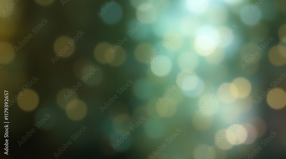 Fototapeta premium Abstract green bokeh background with soft light.