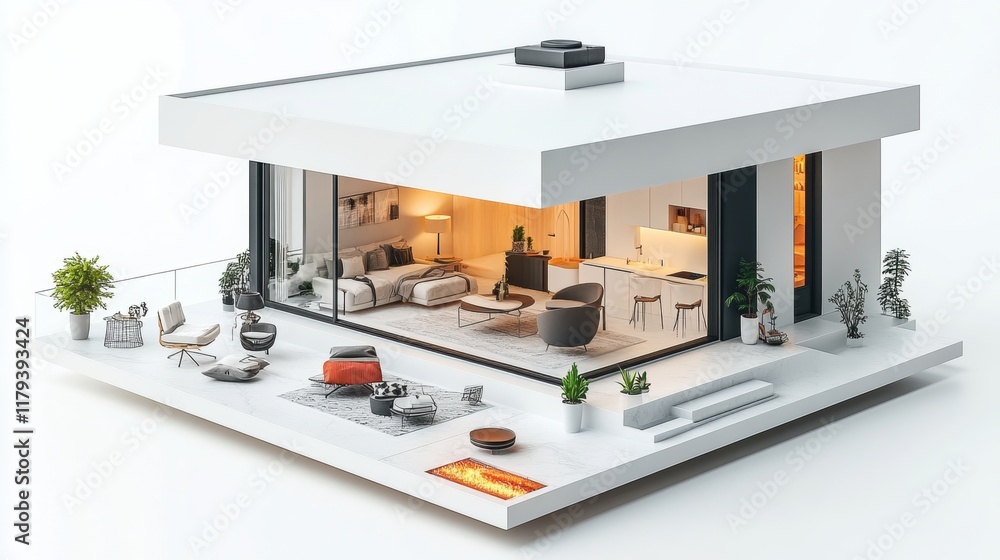 Modern Minimalist House with Open Concept and Indoor Outdoor Living Modern Minimalist House with Open Concept and Indoor Outdoor Living