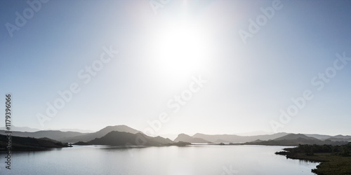 Lake Pedder Landscape in Tasmania Australia photo