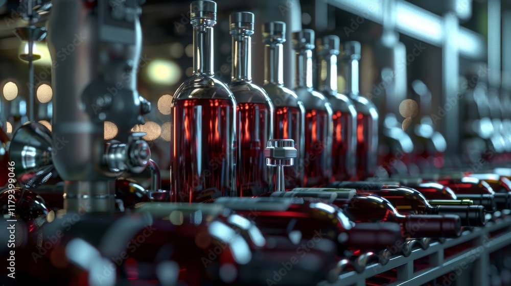 Wine Production Process in Hyper Realistic Style