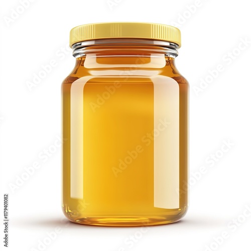 Realistic 3D Honey Drip – Isolated Vector on White Background