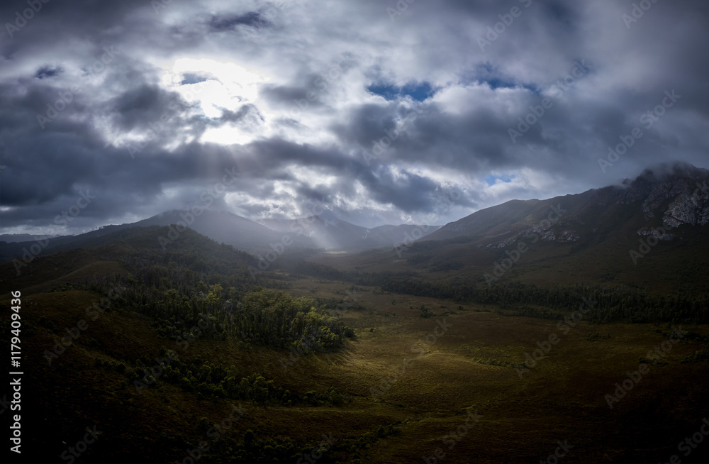 Fototapeta premium Gordon River Road Landscape in Tasmania Australia