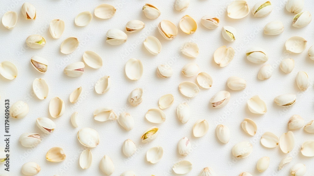 Delicate White Shells on Soft Background Delicate White Shells on Soft Background