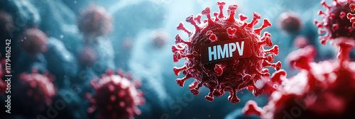 Human metapneumovirus, hMPV or HMPV —a type of RNA-containing virus of the family Pneumoviridae of the order Mononegavirales. It causes acute respiratory viral infections in humans, mainly in children photo