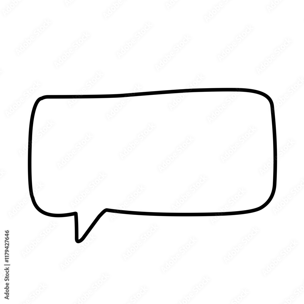 Speech Bubble Line Speech Bubble Line