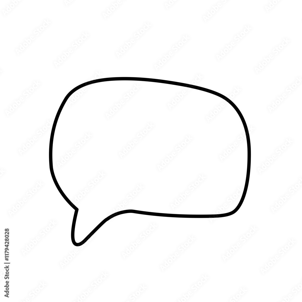 Speech Bubble Line Speech Bubble Line