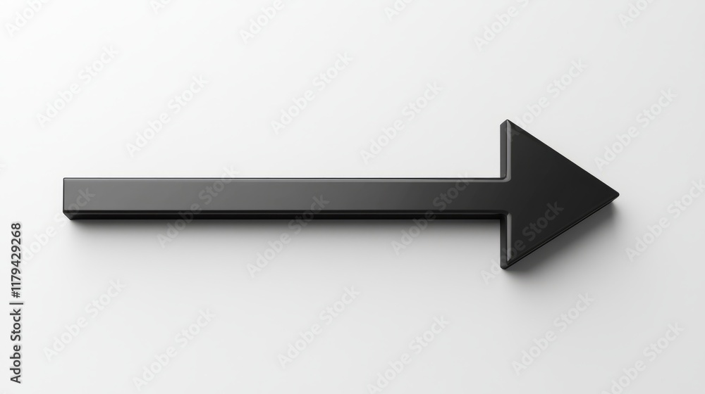 A thick black arrow pointing to the right A thick black arrow pointing to the right