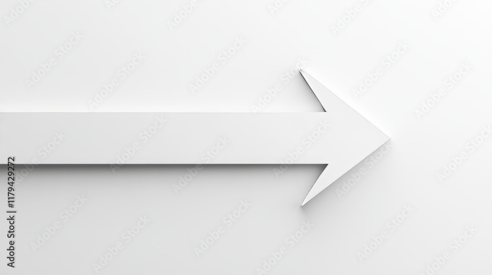 A thick white arrow pointing to the right A thick white arrow pointing to the right
