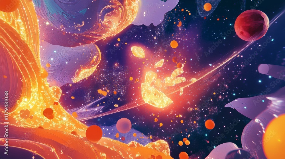 Explore the Mystical Cosmos: A Journey through Vibrant Celestial Phenomena Surrounding a Stunning Galactic Display with Diverse Planets and Stars Explore the Mystical Cosmos: A Journey through Vibrant Celestial Phenomena Surrounding a Stunning Galactic Display with Diverse Planets and Stars