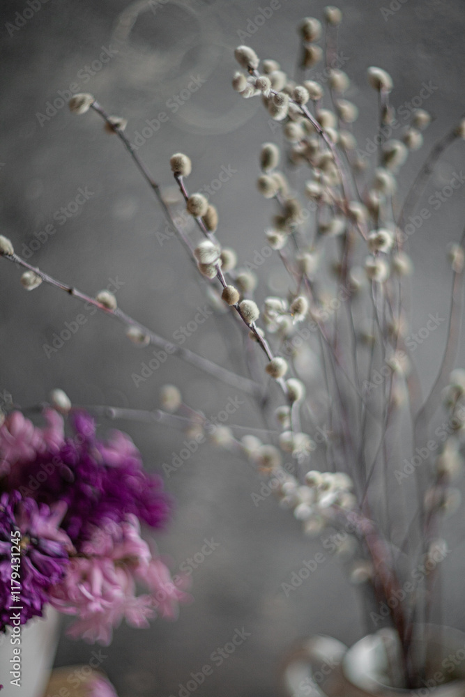 Fototapeta premium Easter still life with Flowers
