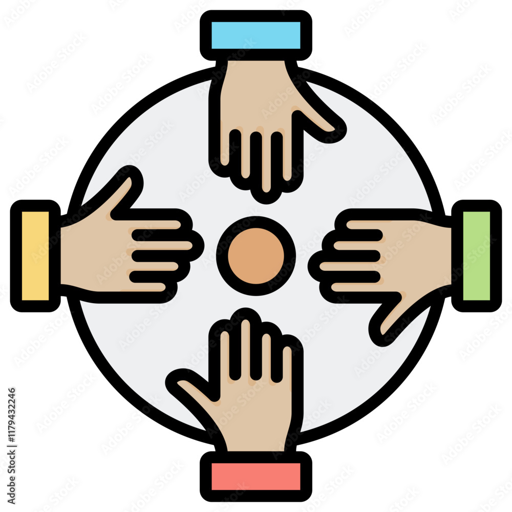 Obraz premium Teamwork Icon
