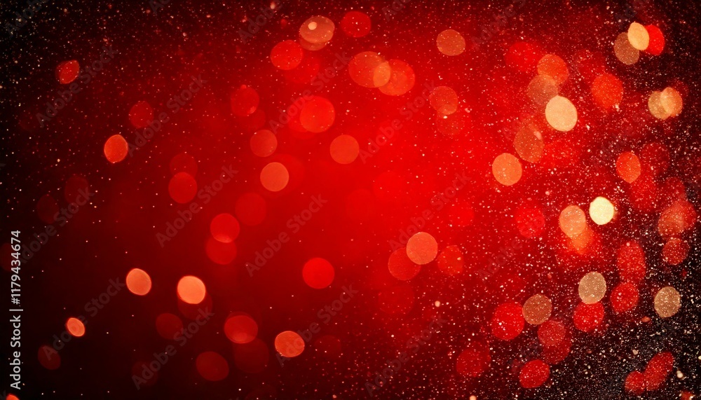 Red abstract bokeh and stars holiday background Red abstract bokeh and stars holiday background