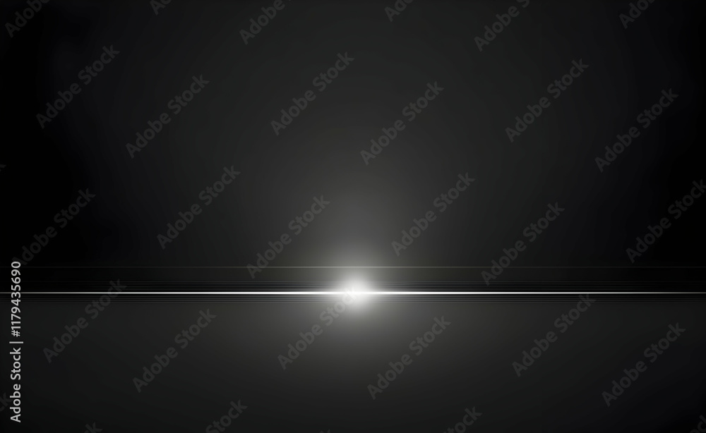 Abstract Light Beam in Darkness with Symmetrical Linear Composition and Minimalist Design Abstract Light Beam in Darkness with Symmetrical Linear Composition and Minimalist Design