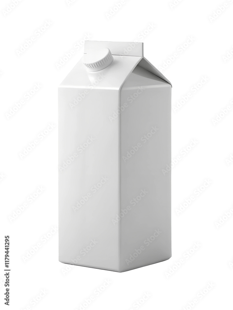 Milk carton 3d white blank pack mockup. Cardboard container front view. Isolated white transparent background. Milk carton 3d white blank pack mockup. Cardboard container front view. Isolated white transparent background.