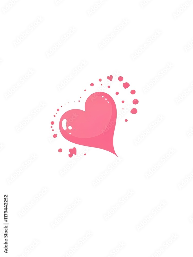 Love heart vector image white background Love heart vector image white background