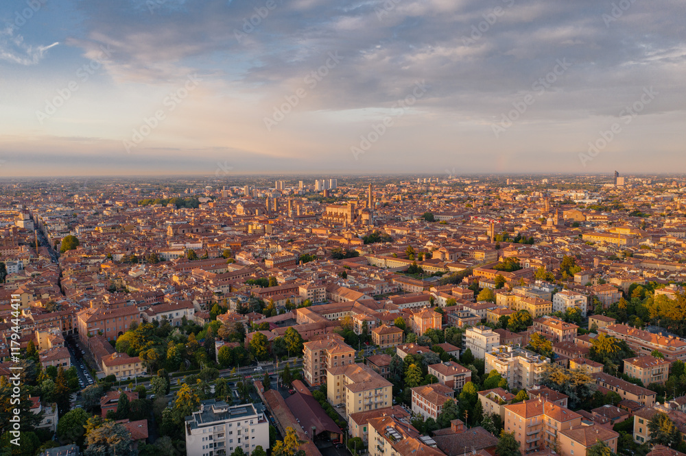 Naklejka premium Aerial view Bologna