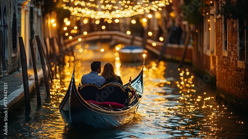 Romantic Gondola Ride: Venice's Enchanting Night Lights
