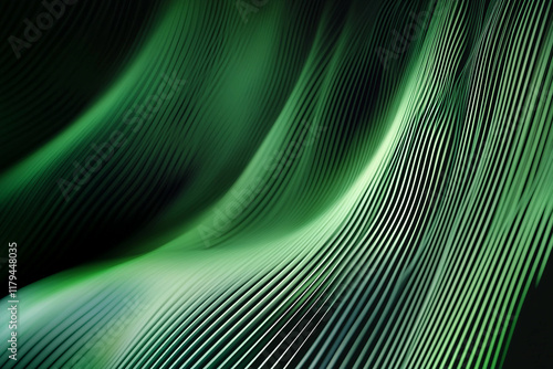 Abstract green vivid background made generative AI