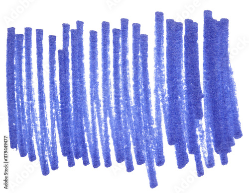 Abstract blue scribble lines pattern on white background with vertical alignment