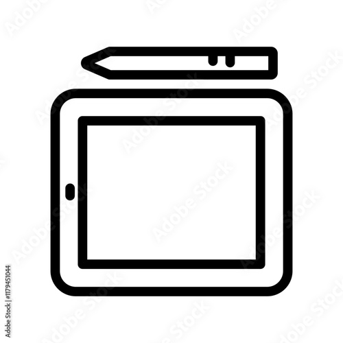 Tablet PC icon design template