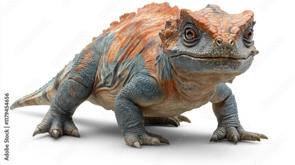 Obraz premium Pachycephalosaurus on White Background. Generative AI