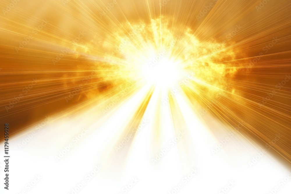Obraz premium Sunbeam effect with light burst from background