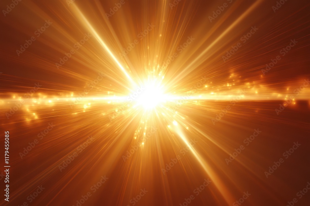 Obraz premium Sunbeam effect with light burst from background