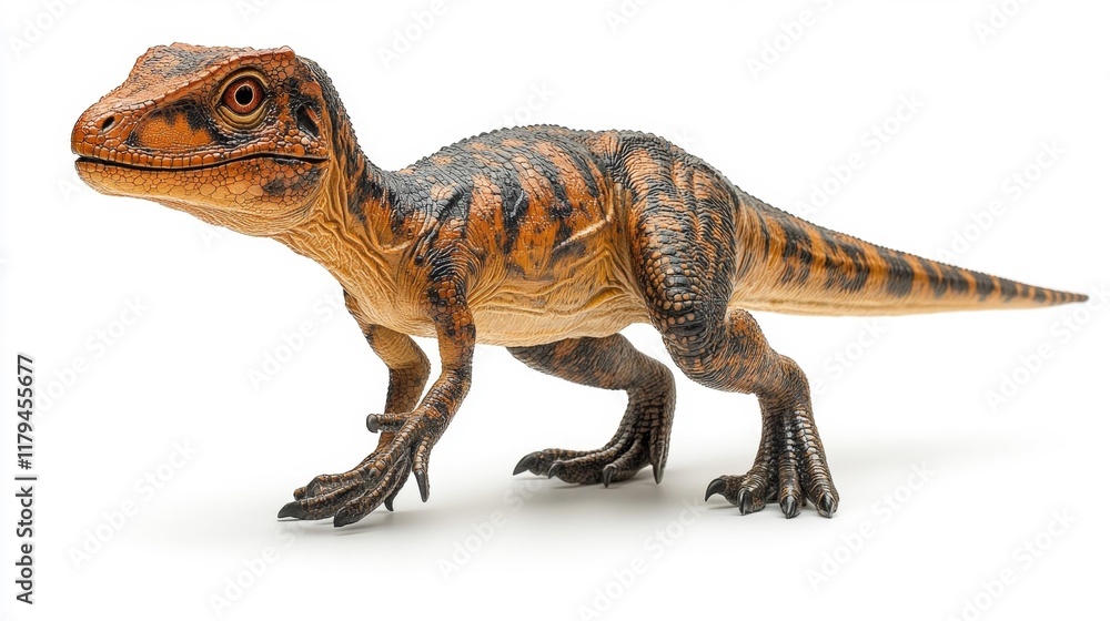 Obraz premium Realistic Monolophosaurus Dinosaur Isolated. Generative AI