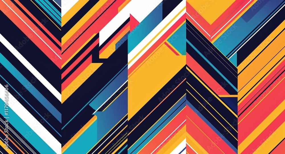 Bold zigzag patterns background or illustration in energetic geometric lines Bold zigzag patterns background or illustration in energetic geometric lines