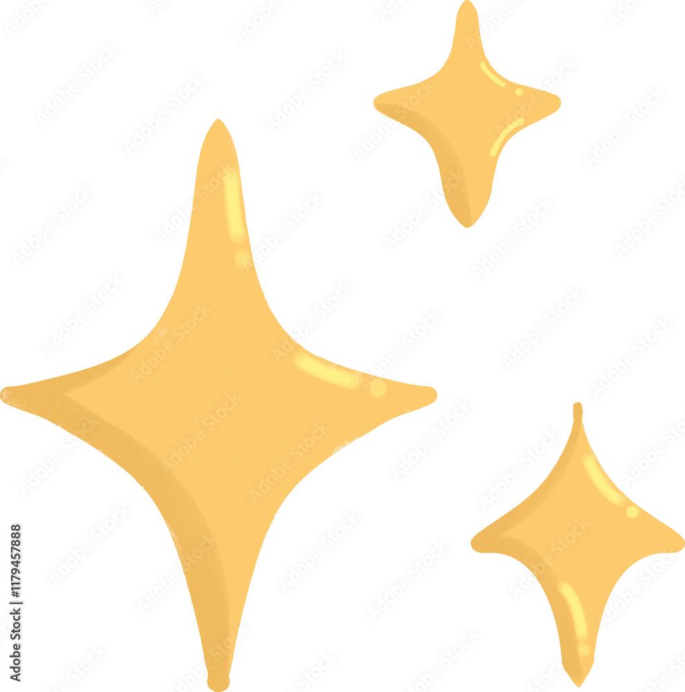 Obraz premium decorative stiker set illustration