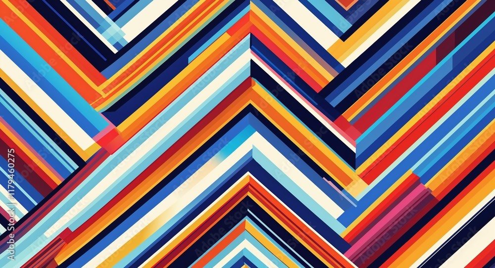 Chevron patterns background or illustration in vibrant diagonal lines Chevron patterns background or illustration in vibrant diagonal lines