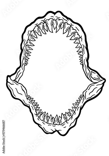 Shark jaw 3412412341