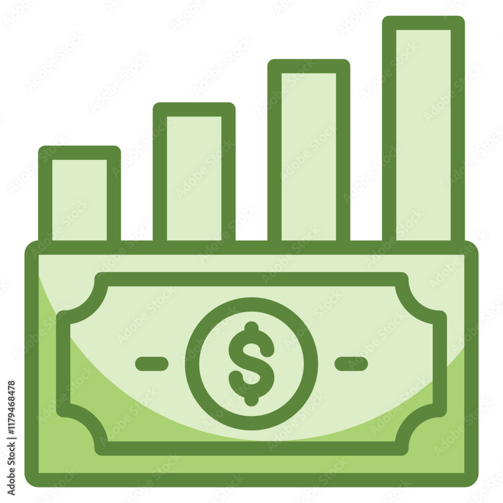 Economic Growth Icon Economic Growth Icon