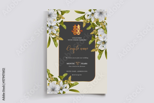 floral bridal shower invitation templates