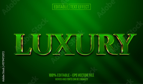 luxury editable text effect