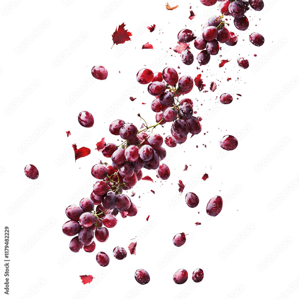red falling grapes png red falling grapes png