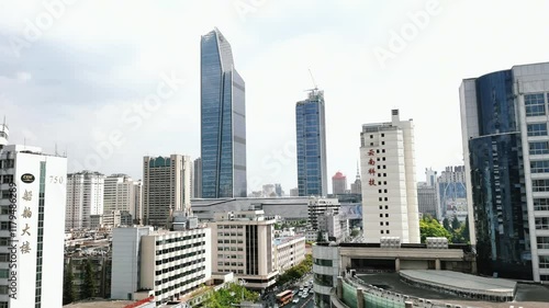 Kunming Plaza landmark building time lapse showcasing the skyline transformation photo