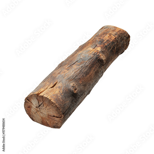 standing wooden log cut in half lengthwise png photo