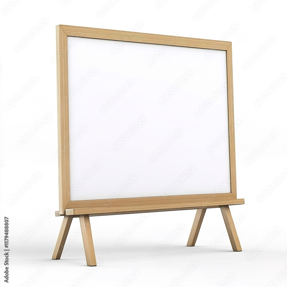 Single 3D Whiteboard – Modern Design, Clean Surface, Professional Office Equipment, Isolated on White Background Single 3D Whiteboard – Modern Design, Clean Surface, Professional Office Equipment, Isolated on White Background