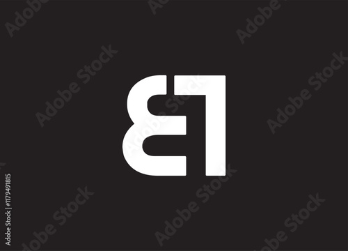 BT letter logo and initial logo design