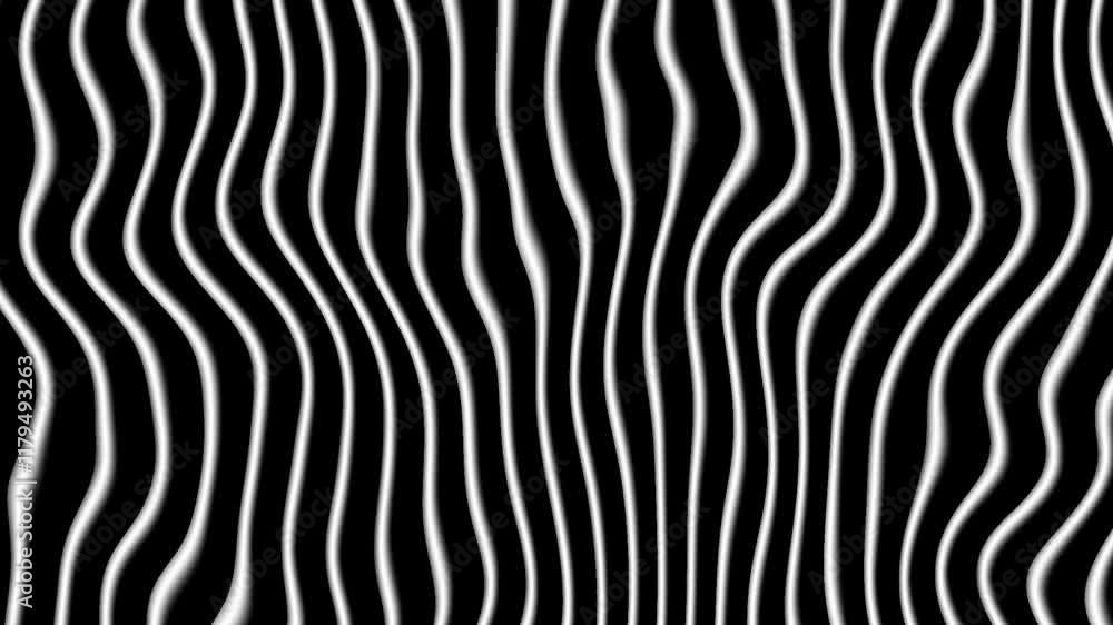 Motion background with animated vertical white metallic wave lines (1920x1080 30fps 11s). Motion background with animated vertical white metallic wave lines (1920x1080 30fps 11s).