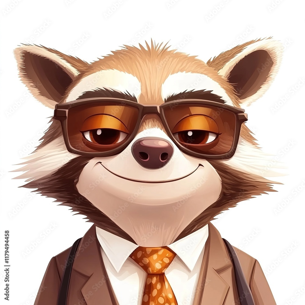 Fototapeta premium Cartoon Panda Face in the Background – Cute, Playful, Simple, Character Illustration, Adorable, 