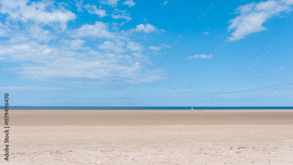 Obraz premium sand beach and blue sky