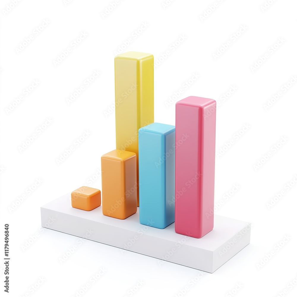 3D Icon of Statistics – Vibrant, Modern Design with Graphs, Bars, and Data Elements, Ideal for Data Analysis and Reporting 3D Icon of Statistics – Vibrant, Modern Design with Graphs, Bars, and Data Elements, Ideal for Data Analysis and Reporting