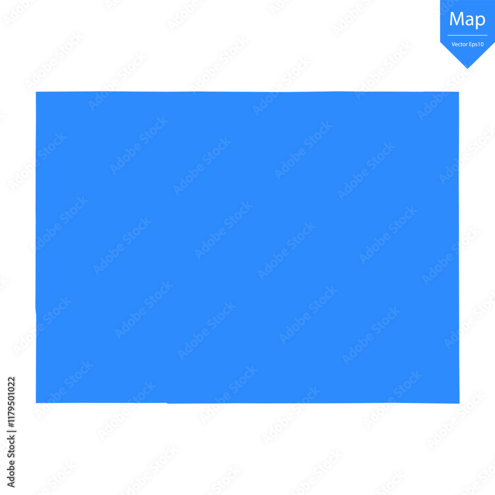 Blue map of Colorado isolated on white background. Vector illustration eps10.
Blue map of Colorado isolated on white background. Vector illustration eps10.