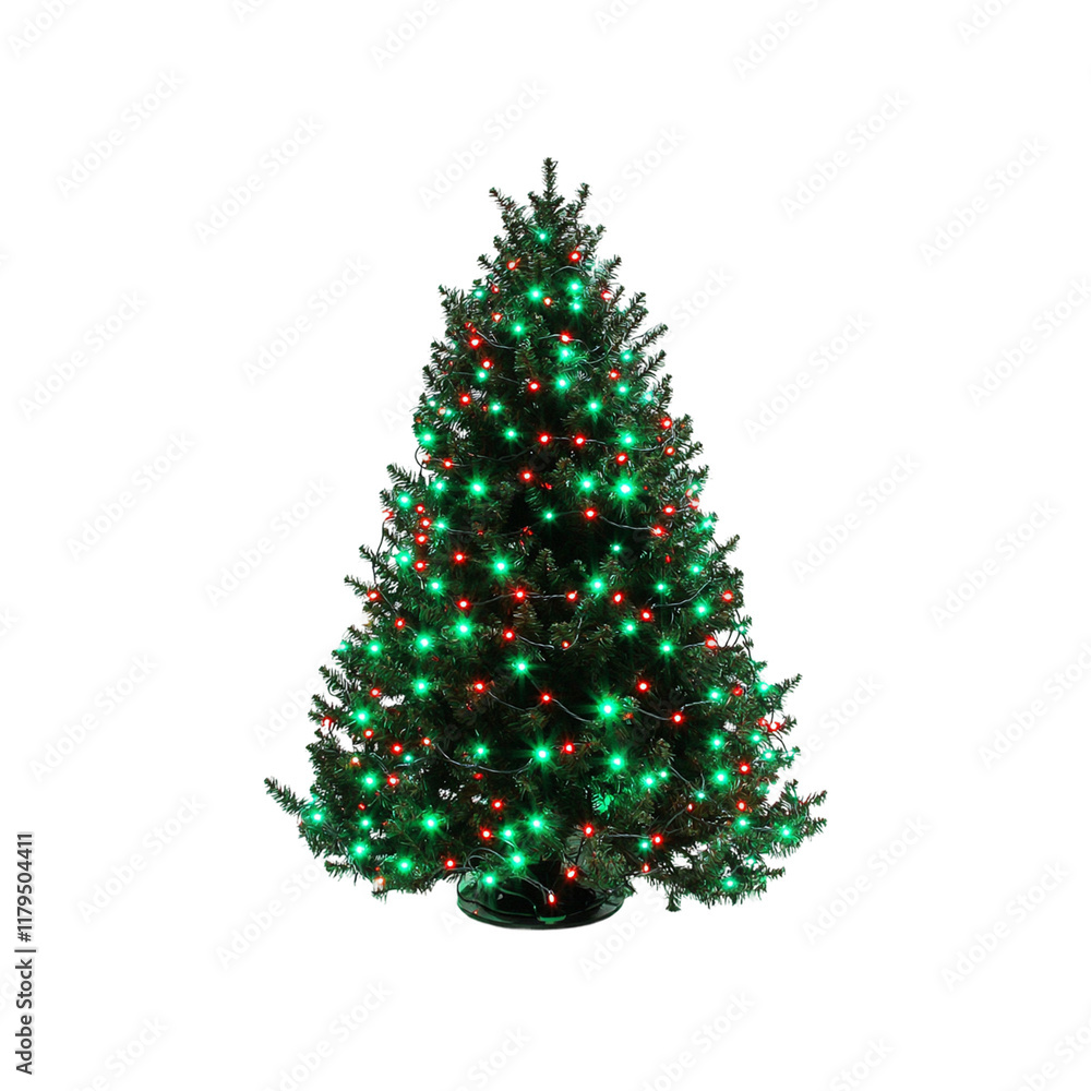 wide green christmas tree with huge green and red png wide green christmas tree with huge green and red png
