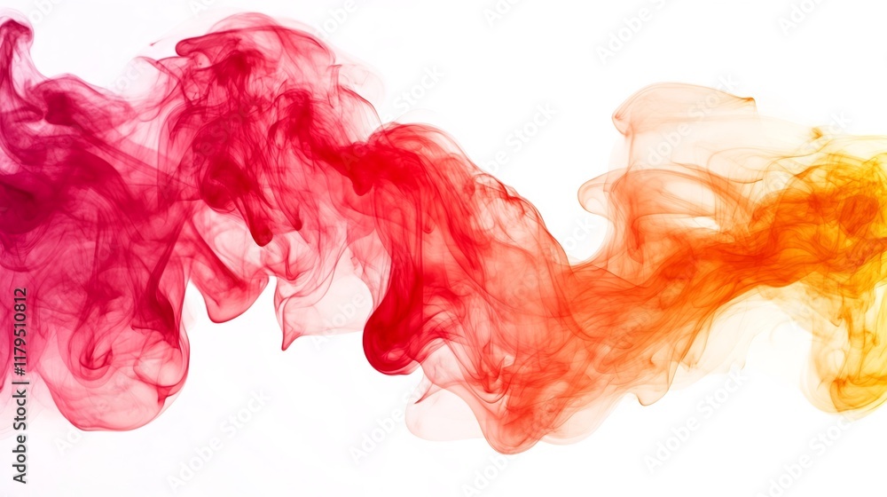Obraz premium Abstract Vibrant Smoke Patterns with Ethereal Energy and Dynamic Color Gradients